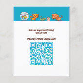 Schattigee Hond Walking Dierenverzorging Huisdier  Flyer (Achterkant)