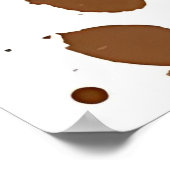 Schattigee Hond Waterverf Print Poster (Hoek)