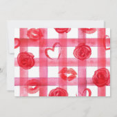 Schattigee Hond Zonnebril Rode Waterverf Valentijn Notitiekaartje (Achterkant)