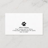 Schattigee Honden Afspraak Herinnering Pet Care Se Visitekaartje (Achterkant)