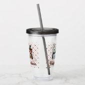 Schattigee honden als geest, heks en vampier acryl drinkbeker (Links)