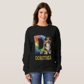 Schattigee Honden Brief Dorothea Naam Rainbow Dog Trui (Voorkant volledig)