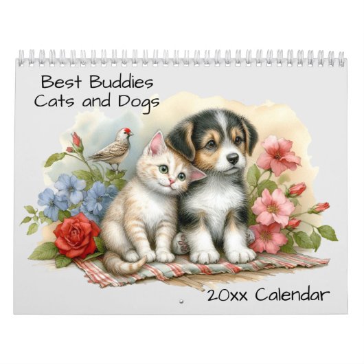 Schattigee honden en katten beste vrienden kalender (Hoes)