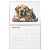 Schattigee honden en katten beste vrienden kalender (Jan 2026)
