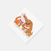 Schattigee honden- en kattenpapieren servetten (Hoek)