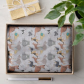 Schattigee honden- en kattenpatroon ontwerp tissuepapier (Geschenk)