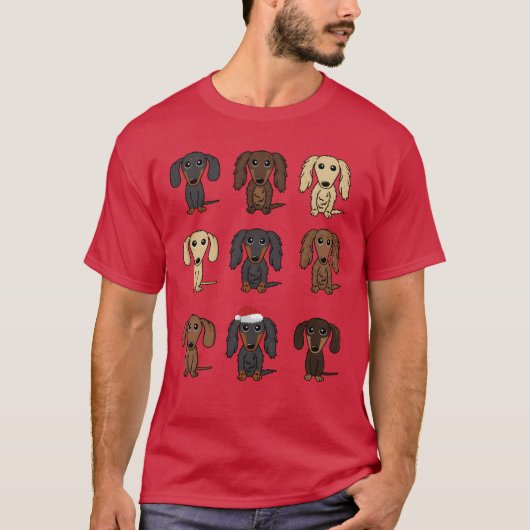 Schattigee Honden Hond Ouder Gift meisje cadeau T-shirt (Voorkant)