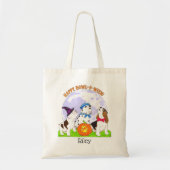 Schattigee Honden in Kostuum Custom Halloween Trea Tote Bag (Voorkant)