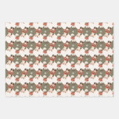 Schattigee honden Kerst Inpakpapier Vel (Voorkant)