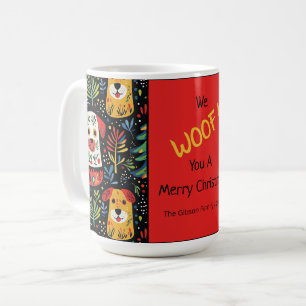 Schattigee honden kerst Mok