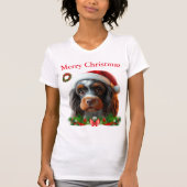 Schattigee honden Kerst T-shirts (Voorkant)