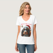 Schattigee honden Kerst T-shirts (Voorkant volledig)