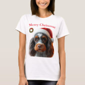 Schattigee honden Kerst T-shirts (Voorkant)