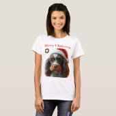Schattigee honden Kerst T-shirts (Voorkant volledig)