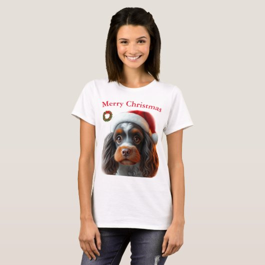 Schattigee honden Kerst T-shirts (Voorkant volledig)