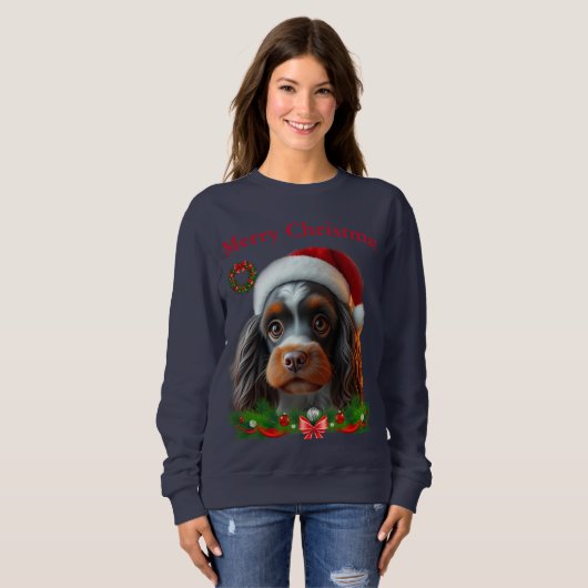 Schattigee honden Kerst T-shirts (Voorkant volledig)