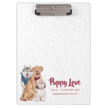 Schattigee Honden met Bandanas & Bowties Klembord