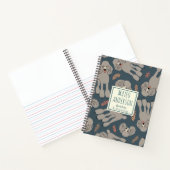 Schattigee honden met Planten Gepersonaliseerde na Notitieboek (Binnen)