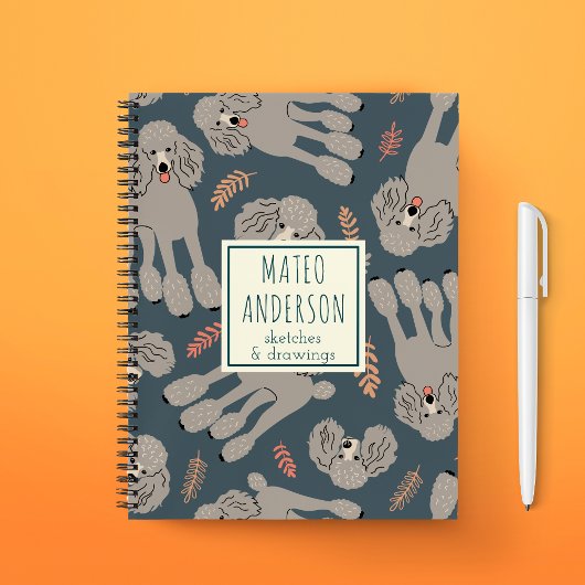 Schattigee honden met Planten Gepersonaliseerde na Notitieboek