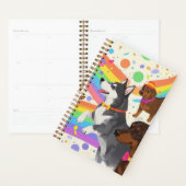 Schattigee honden met regenboog planner (Display)