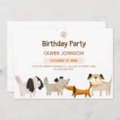 Schattigee Honden Poot Pet Verjaardag Kaart (Voorkant / Achterkant)