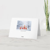  Schattigee honden Seizoen Groeten Feestdagen Kaart (Achterkant)