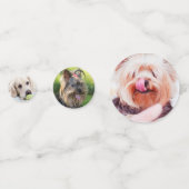 Schattigee Honden tafel confetti (Achterkanten)