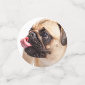 Schattigee Honden tafel confetti (Kleine voorkant)