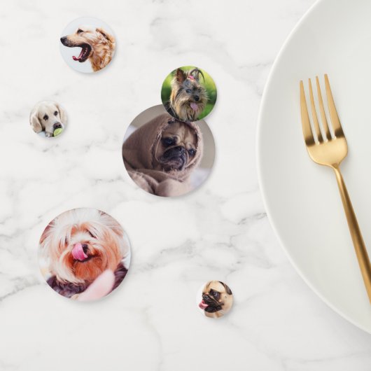 Schattigee Honden tafel confetti (Groep)