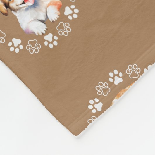 Schattigee hondendeken fleece deken (Hoek)