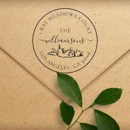 Schattigee hondenfamilie Elegant Aangepast Retoura Rubberstempel