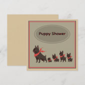 Schattigee hondenfamilie Franse Bulldogs - Kaart (Voorkant / Achterkant)