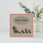 Schattigee hondenfamilie Franse Bulldogs - Kaart (Staand voorkant)