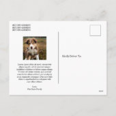 Schattigee hondenfoto Modern Christmas Feestdagenkaart (Achterkant)