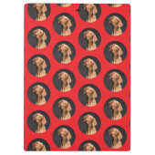 Schattigee hondenfoto modern klembord (Achterkant)