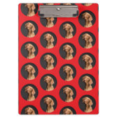 Schattigee hondenfoto modern klembord (Voorkant)