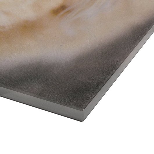 Schattigee hondenfoto snijplank (Hoek)