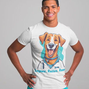 Schattigee hondengeschenken voor fysiotherapeuten  t-shirt