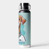 Schattigee hondengeschenken voor fysiotherapeuten  waterfles (Achterkant)