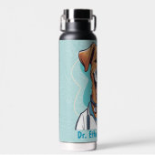 Schattigee hondengeschenken voor fysiotherapeuten  waterfles (Voorkant)