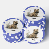 Schattigee hondenillustratie - Cairn Terrier Poker Chips (Opstapeling)