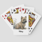 Schattigee hondenillustratie - Cairn Terrier Pokerkaarten (Achterkant)