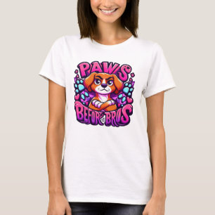 Schattigee hondenillustratie die liefde voor huisd t-shirt