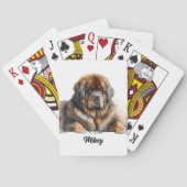 Schattigee hondenillustratie - Mastiff Pokerkaarten (Achterkant)