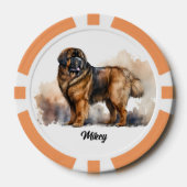 Schattigee hondenillustratie - Tibetaanse Mastiff Poker Chips (Voorkant)