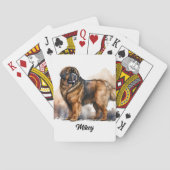 Schattigee hondenillustratie - Tibetaanse Mastiff Pokerkaarten (Achterkant)