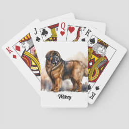 Schattigee hondenillustratie - Tibetaanse Mastiff Pokerkaarten