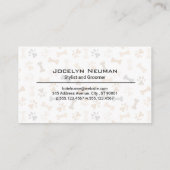 Schattigee hondenillustratie | Verzorgingshulpmidd Visitekaartje (Achterkant)