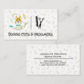 Schattigee hondenillustratie | Verzorgingshulpmidd Visitekaartje (Voorkant / Achterkant)