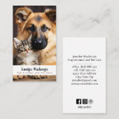 Schattigee Hondenkat Groomer Grooming Service Pet Visitekaartje (Voorkant / Achterkant)